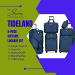 Skyway Tideland 5-Piece Softside Luggage Set, Blue