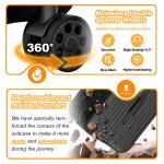 28-Inch Black Hardshell Spinner Luggage with USB Port