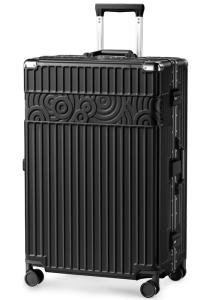 28-Inch Black Hardshell Luggage with TSA Lock