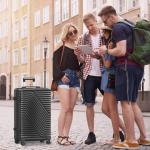 ALPULON 3 Piece Lightweight Hardside Luggage Set