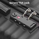 ALPULON 3 Piece Lightweight Hardside Luggage Set