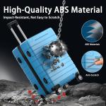 ALPULON 3-Piece Hardside Luggage Set, Light Blue