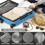 ALPULON 3-Piece Hardside Luggage Set, Light Blue