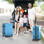 ALPULON 3-Piece Hardside Luggage Set, Light Blue