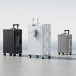 20-Inch Silver Hardside Luggage with Spinner Wheels