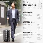 Coolife Medium Hardside Luggage with Spinner Wheels