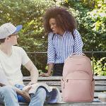 Lightweight Pink Laptop Backpack for Women