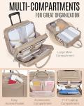 Lightweight Rolling Laptop Bag for Women, Champagne