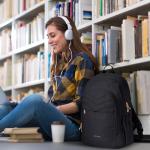 Women's 15.6" Laptop Travel Backpack, USB Charging