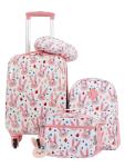 Kids Bunny 5-Piece Luggage Set with Spinners