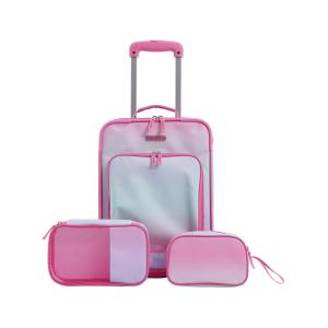 Kids Pink Soft-Side Travel Luggage Set, 3 Pieces