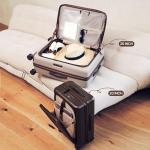 NINETYGO 20 Inch Carry On Luggage with Cup Holder