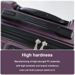 Lightweight 3-Piece Hardside Luggage Set - Dark Purple