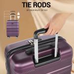 Lightweight 3-Piece Hardside Luggage Set - Dark Purple