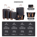 6-Piece Hardside Luggage Set with Duffle Bag