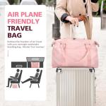 Coral Pink Waterproof Travel Duffle Bag