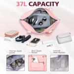 Coral Pink Waterproof Travel Duffle Bag