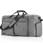 24" Waterproof Travel Duffle Bag with Shoe Compartment