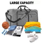 24" Waterproof Travel Duffle Bag with Shoe Compartment