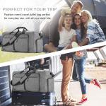 24" Waterproof Travel Duffle Bag with Shoe Compartment