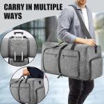 24" Waterproof Travel Duffle Bag with Shoe Compartment