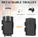 Large Rolling Garment Bag with Shoe Compartment