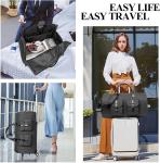 Large Rolling Garment Bag with Shoe Compartment