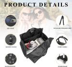 Large Rolling Garment Bag with Shoe Compartment