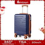 Zimtown 20" Hard Shell Carry-on Suitcase, Navy Blue
