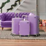 Zimtown 3 Piece Lightweight Hardside Luggage Set