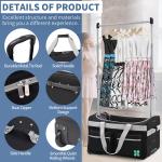 Slsy 28" Rolling Dance Costume Bag with Rack