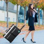 Slsy 28" Rolling Dance Costume Bag with Rack