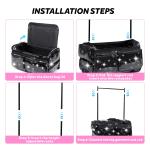 Fegat 28" Glitter Rolling Dance Duffle Bag