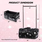 Fegat 28" Glitter Rolling Dance Duffle Bag