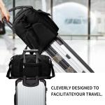 YOMYM Duffel Bag with Shoe Compartment - Black