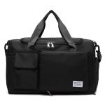 YOMYM Duffel Bag with Shoe Compartment - Black