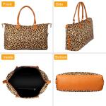 Imountek 24" Leopard Print Travel Duffle Bag