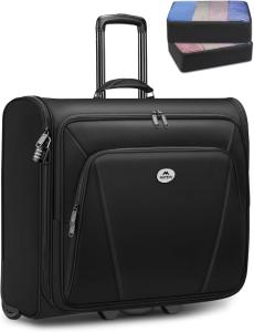 Matein Softside Rolling Garment Bag with Cubes