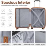 MIUSSE 3-Piece Hard Shell Luggage Set