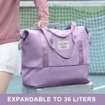 DAKIMOE Purple Weekender Travel Duffle Bag