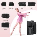 Rolling Dance Costume Bag with Garment Rack