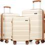 MIUSSE 3-Piece Hard Shell Luggage Set