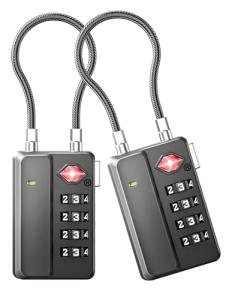 LUGGEX TSA Approved 4-Digit Combination Luggage Lock