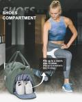 Waterproof Gym Duffel Bag with Shoe Compartment