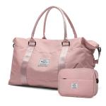 Pink Travel Duffel Bag with Wet Pocket & Toiletry Bag