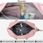 Pink Travel Duffel Bag with Wet Pocket & Toiletry Bag
