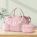 Pink Travel Duffel Bag with Wet Pocket & Toiletry Bag
