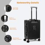 VentureVault 24-Inch Zipperless Spinner Luggage