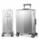 VentureVault 24 Inch Aluminum Hard Shell Spinner Suitcase