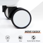 UrbanExplorer 20-Inch Hardshell Carry-On Luggage, White